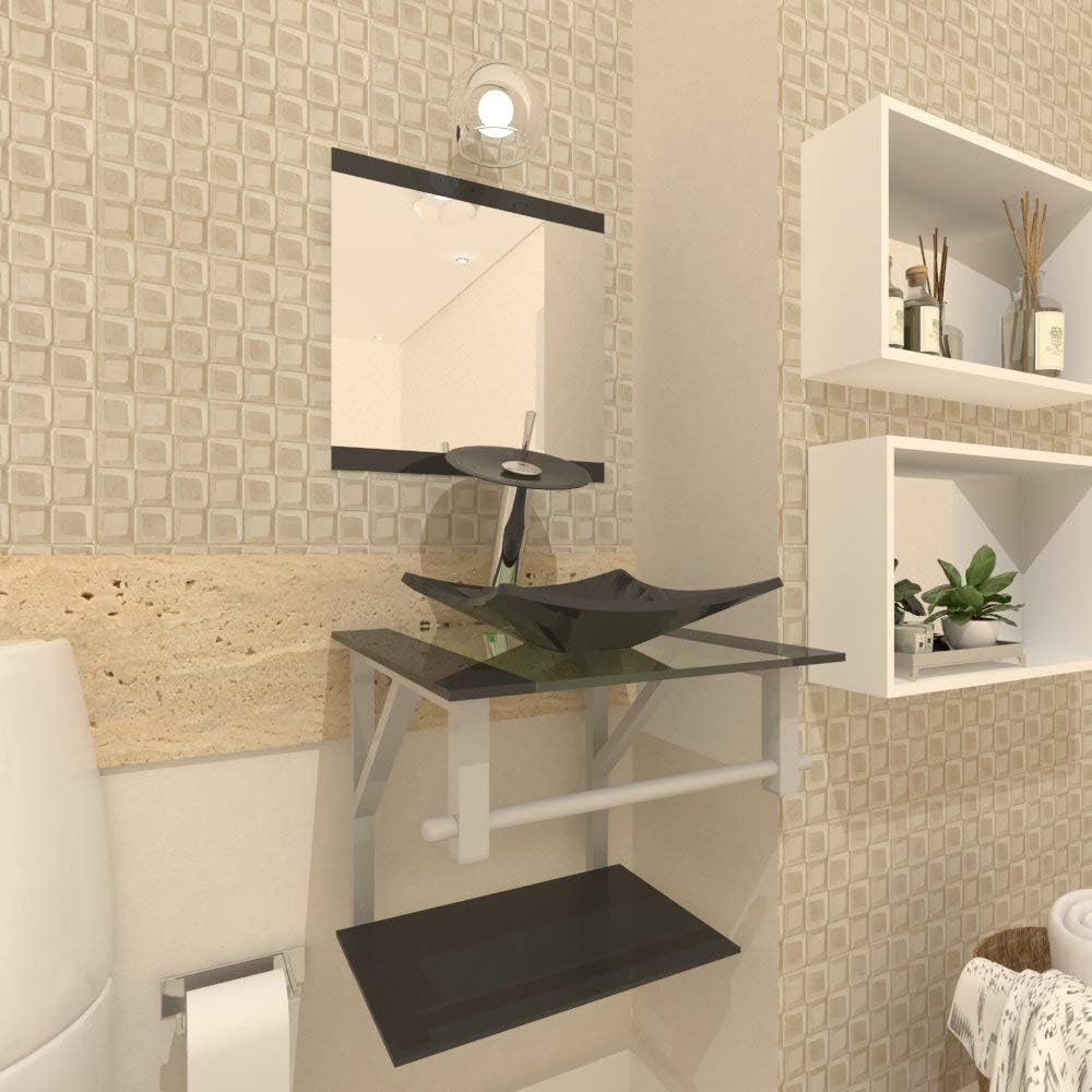 Gabinete de Vidro para Banheiro 40 cm 2