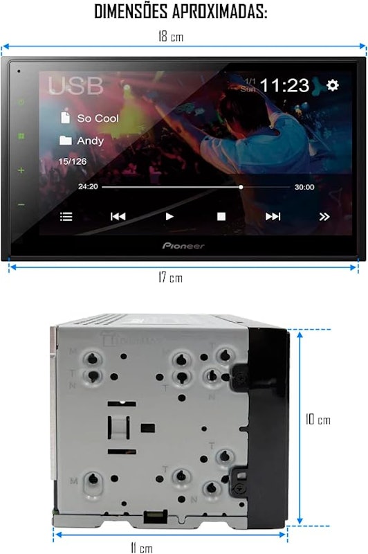 Multimídia Receiver 6.8” 5