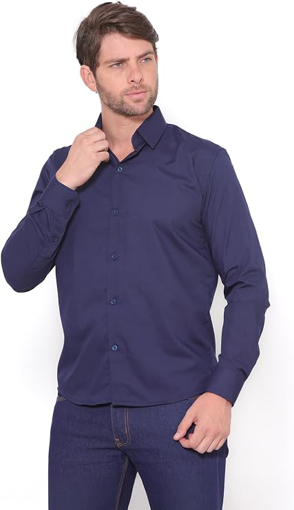 Camisa Social Manga Longa Slim Pthirillo 4