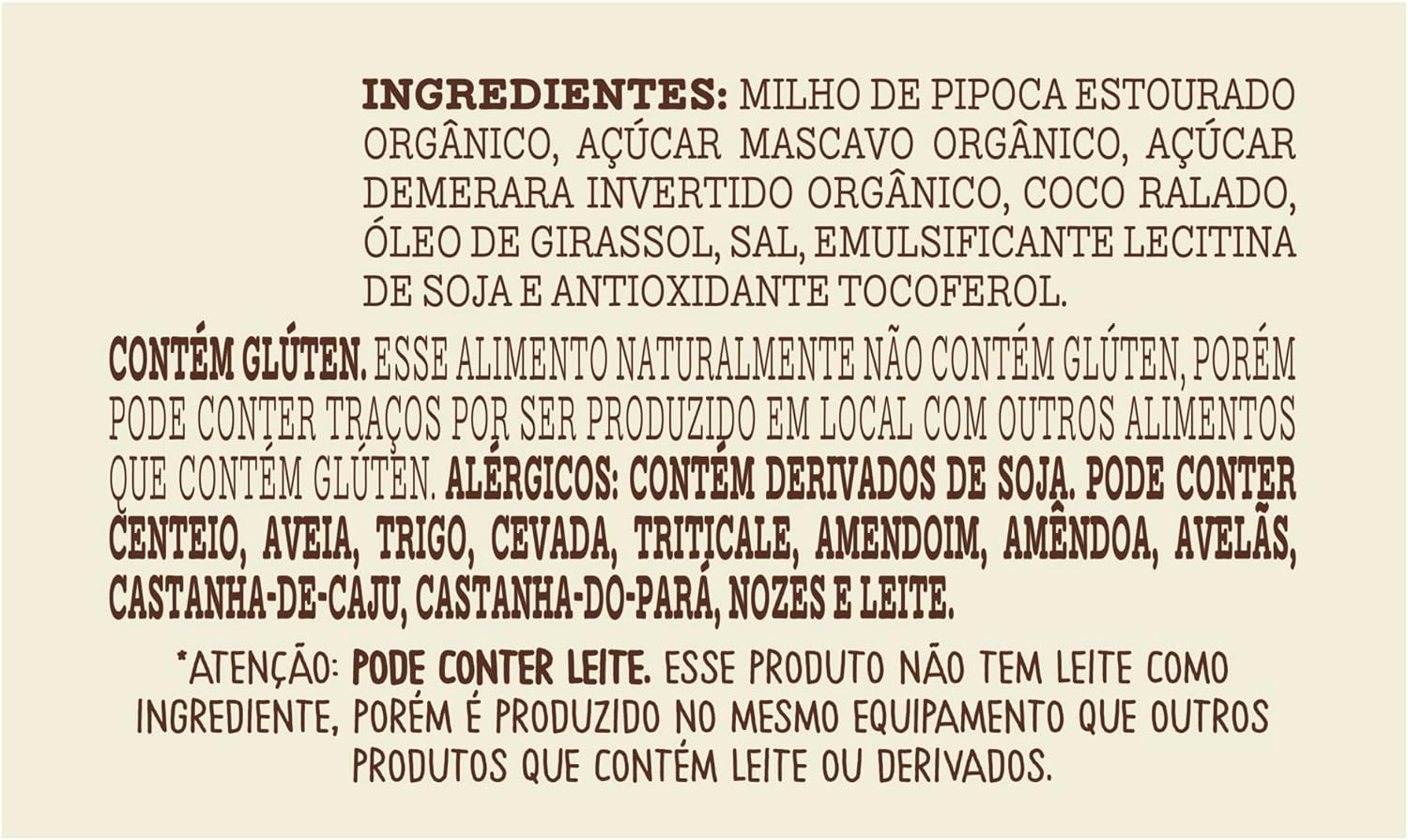 Pipoca Doce Orgânica Caramelo com Coco Mãe Terra 3