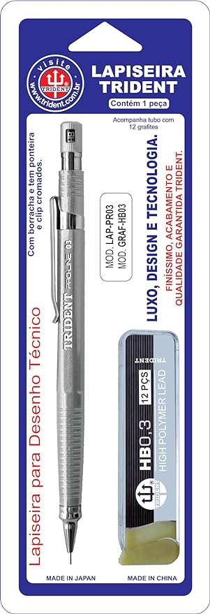 Lapiseira Pro-Line 0.3 mm + Tubo de Grafite HB 5