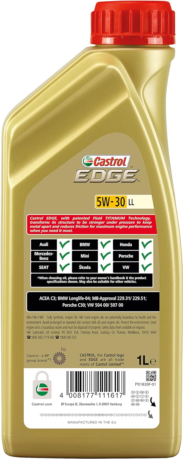 Óleo Castrol Edge 5w30 Profissional API SN C3 2