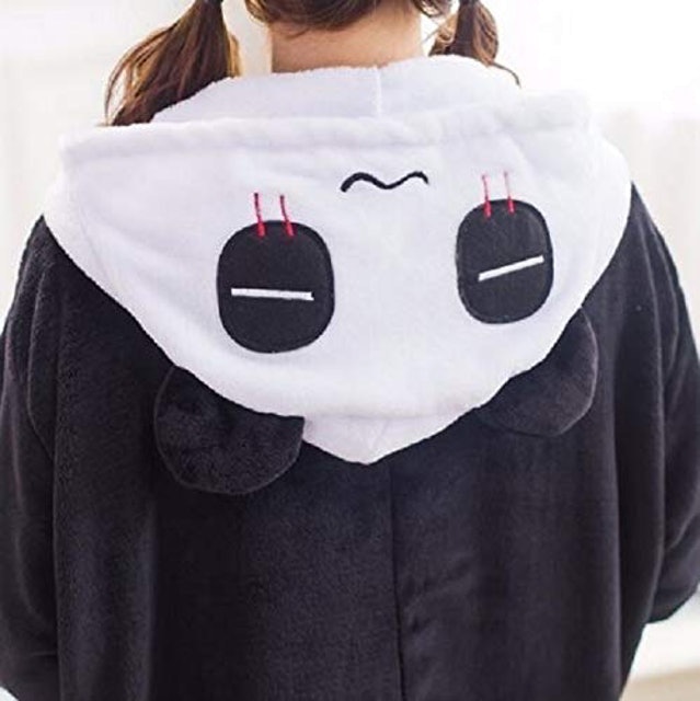 Pijama Fantasia Kigurumi Panda com Capuz  3