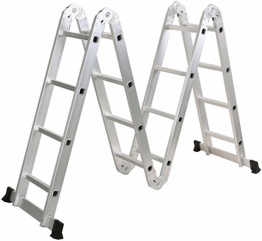 Escada Articulada Multifuncional 4x4 Alumínio 16 Degraus 4,47 m Fortt 4