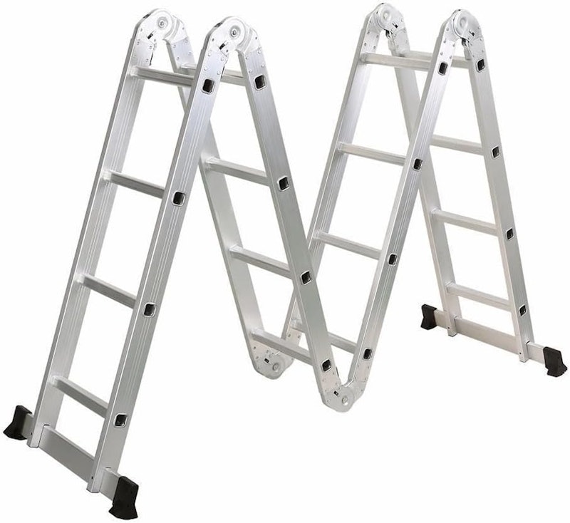 Escada Articulada Multifuncional 4x4 Alumínio 16 Degraus 4,47 m Fortt 4