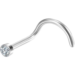 Piercing Nostril Titânio PVD Zircônia
