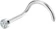 LOMISS Piercing Nostril Titânio PVD Zircônia 1