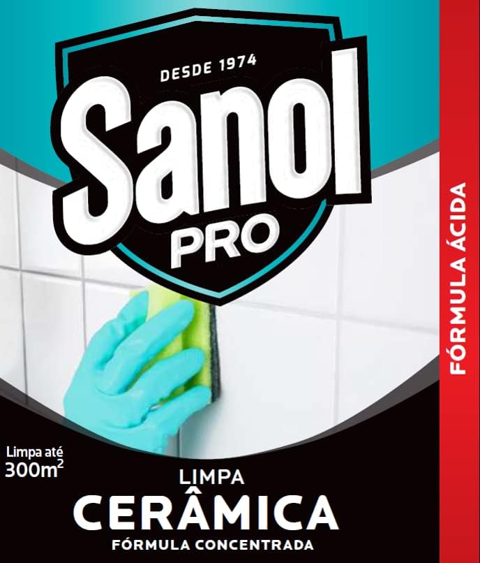 Limpador para Cerâmica e Rejunte SANOL 2