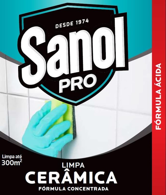 Limpador para Cerâmica e Rejunte SANOL 2