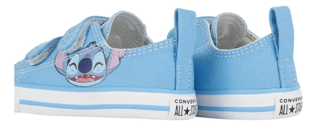 Converse x Disney Stitch Chuck Taylor All Star 2v Criança Cano Baixo Azul 3