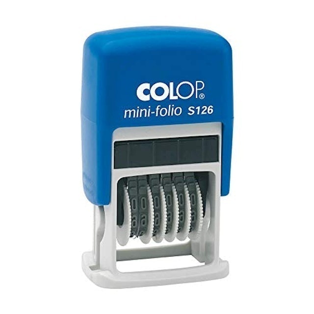 Carimbo Mini-Folio Numerador  1