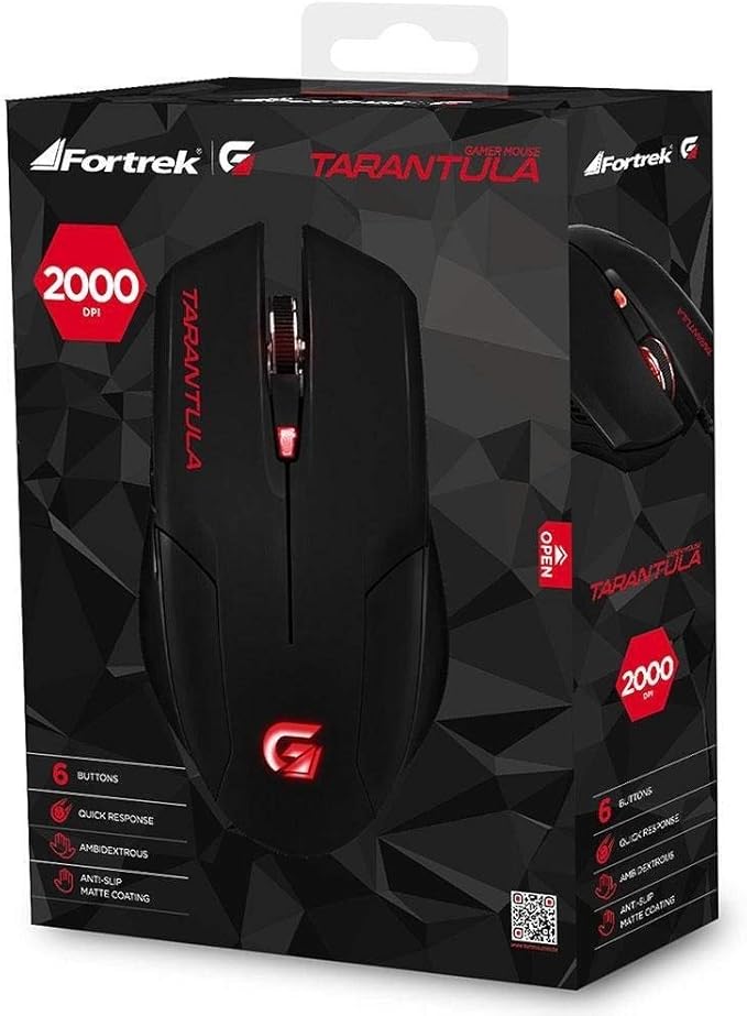 Mouse Gamer Spider Tarantula Fortrek OM-702 5