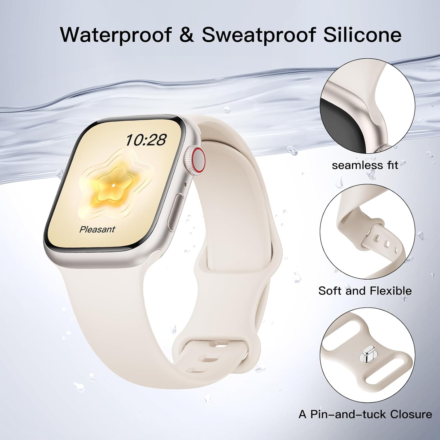 Pulseira Esportiva de Silicone para Apple Watch Supernana 2