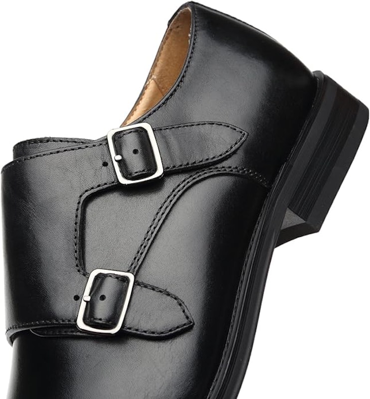 Sapato Masculino Monk Strap Chal-1-Black La Milano 4
