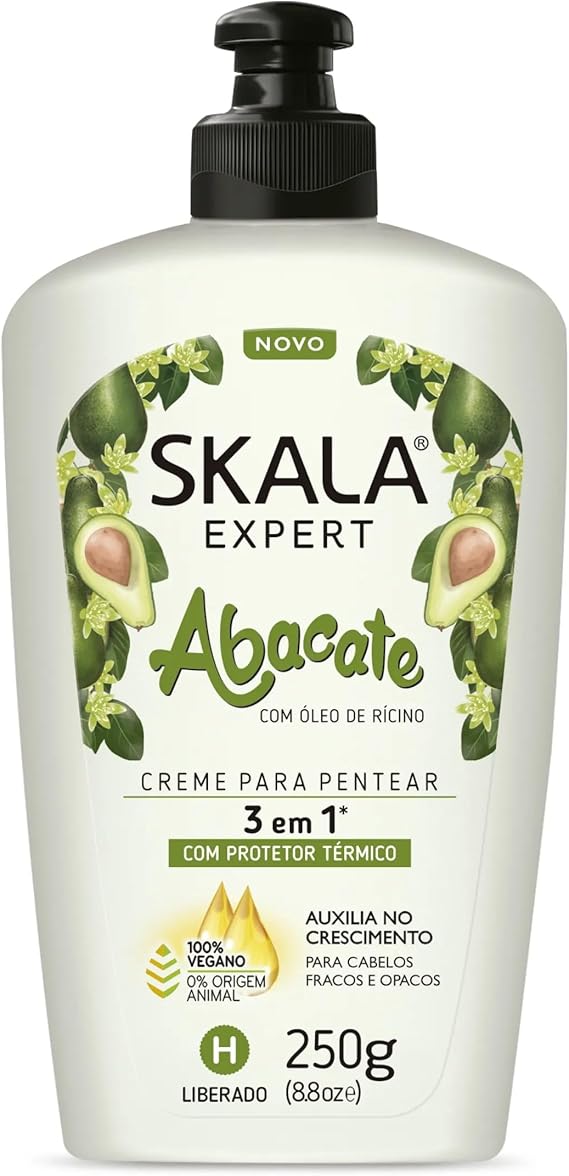 Creme para Pentear 3 em 1 Abacate Expert 2