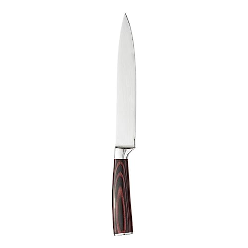 Faca Inox de Filetar Cabo Madeira Damascus 3