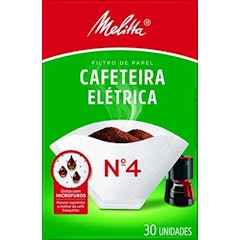 Filtro de Papel Melitta Nº 4 para Cafeteira Elétrica