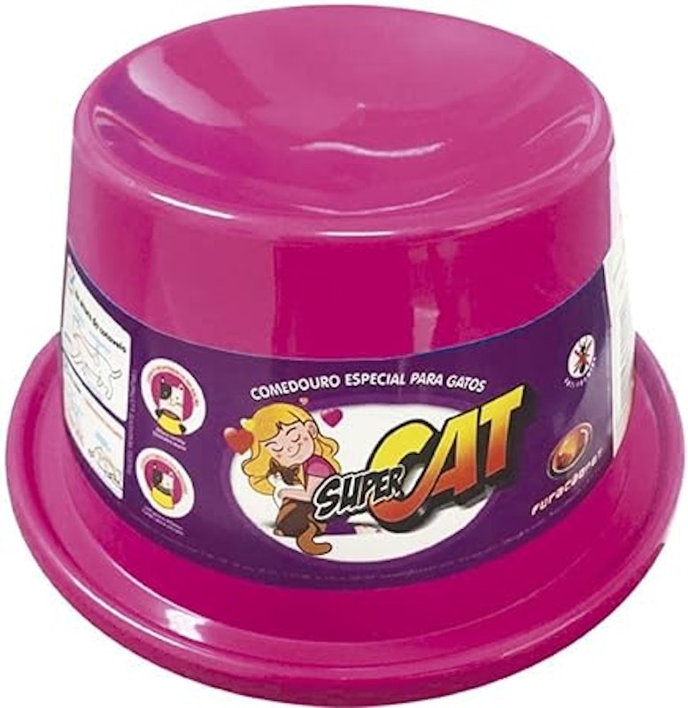Comedouro Plástico Gato Super Cat 1