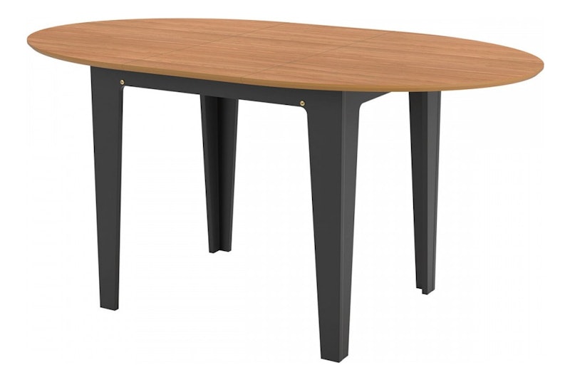 Mesa de Jantar Extensível 4 Lugares Nature Freijó/Preto 1