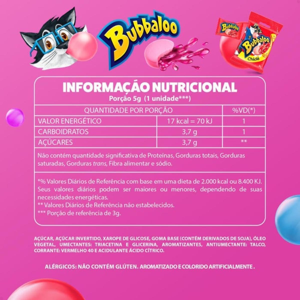 Bubbaloo Chiclete Sabor Tutti Frutti 2