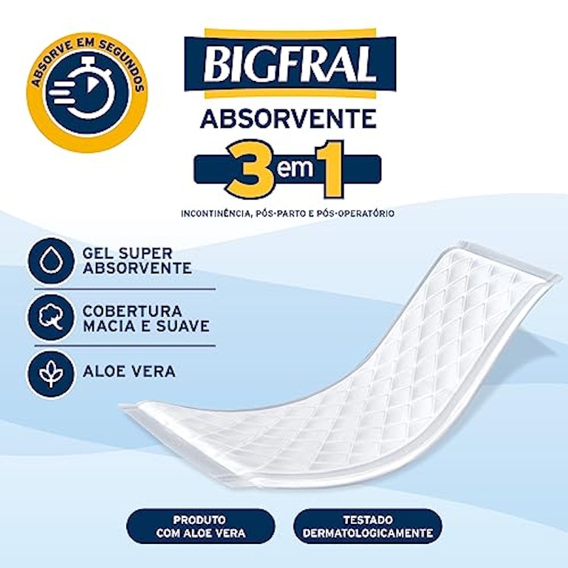 Absorvente Bigfral 3 em 1 2