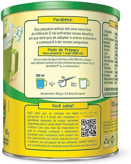 Fórmula Infantil Ninho Fases 3+ 3