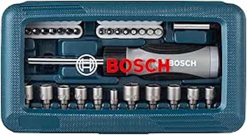 Kit de Pontas e Soquetes para Parafusar Bosch com 46 peças 1
