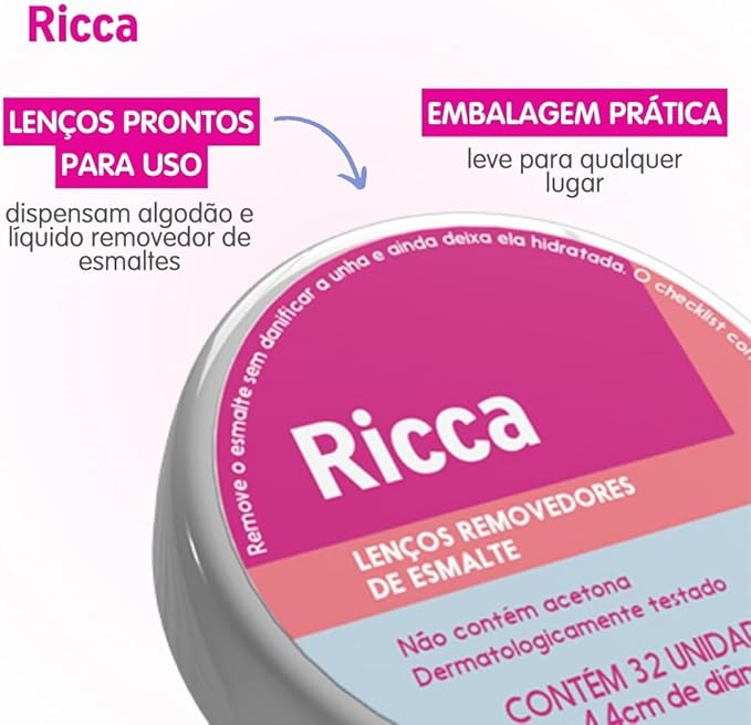 Lenço Umedecido Removedor de Esmalte 3