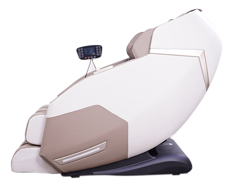 Poltrona de Massagem Elétrica 3D Marvin Reclinação Gravidade Zero Tela LCD PU Preto G94 3