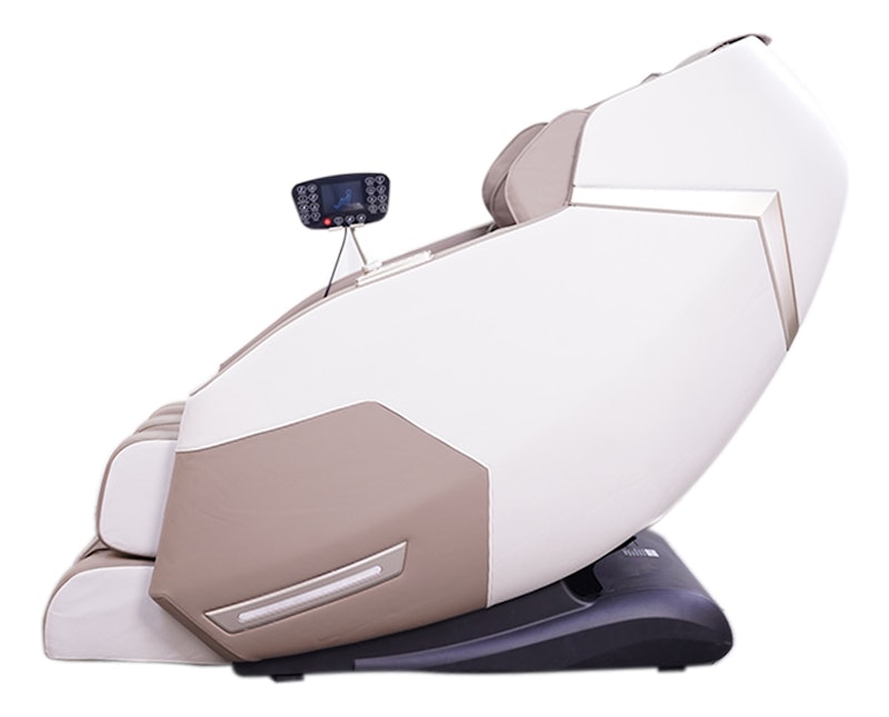 Poltrona de Massagem Elétrica 3D Marvin Reclinação Gravidade Zero Tela LCD PU Preto G94 3