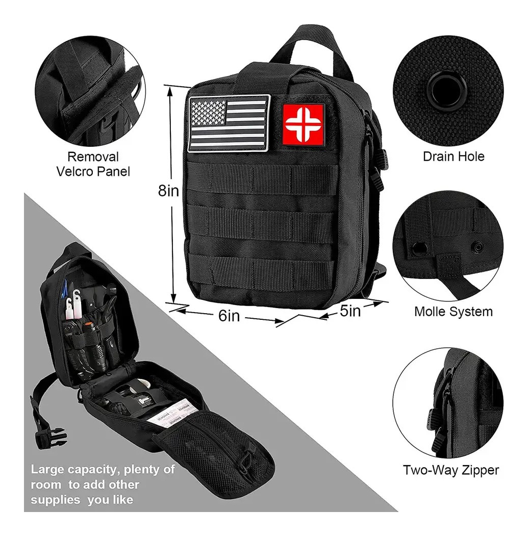 Kit de Sobrevivência Primeiros Socorros Emergência Trekking 3