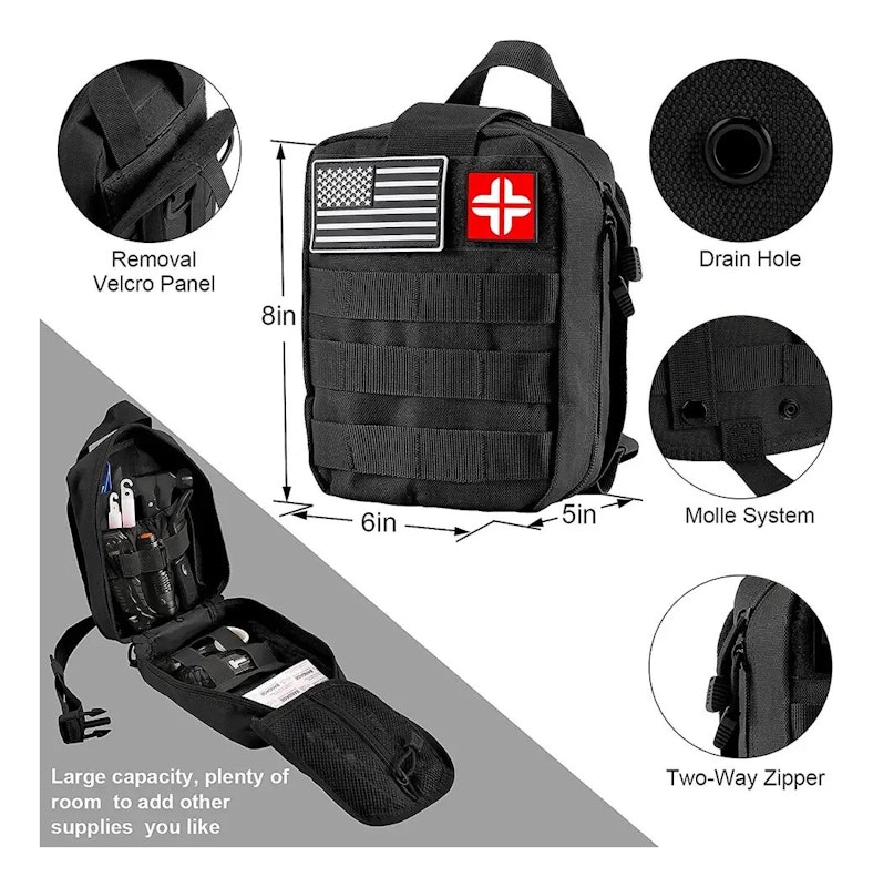 Kit de Sobrevivência Primeiros Socorros Emergência Trekking 3