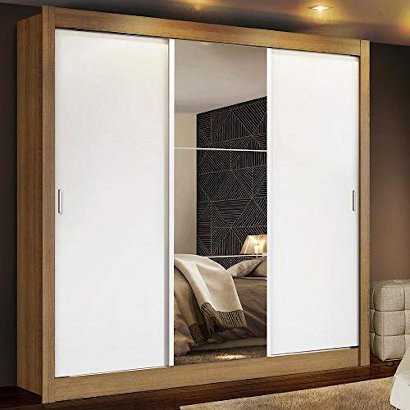 Guarda-Roupa Casal Mônaco 3 Portas de Correr com Espelho 2