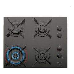 Cooktop a Gás Fischer 4 Bocas Fit Line Mesa Vidro