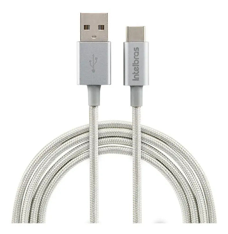 Cabo USB - USB-C 1,5 m Nylon Branco Intelbras EUAC 15NB 1