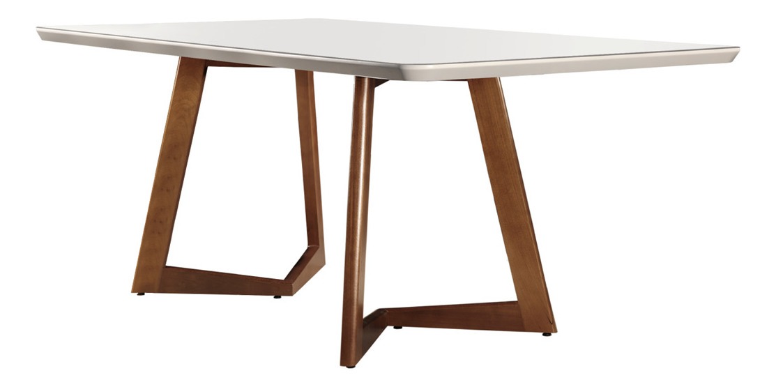 Conjunto Sala de Jantar Mesa 6 Cadeiras Safira Imbuia 3