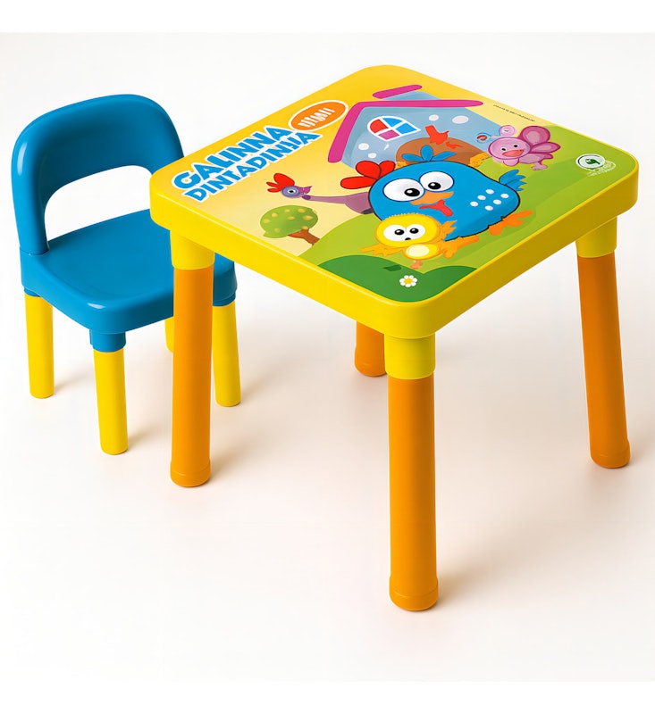 Minha Mesinha com Cadeira Galinha Pintadinha Mini 1