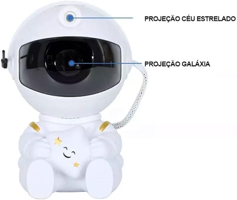 Projetor de Luz de Galáxia em Forma de Astronauta NO2SPY 4