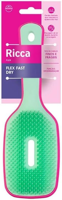 Escova Flex Fast Dry Pink Ricca 4