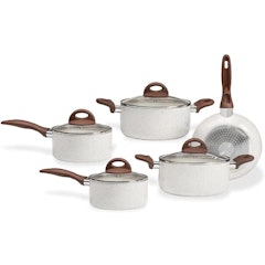 Jogo de Panelas Antiaderente Ceramic Life 5 Peças Smart Plus
