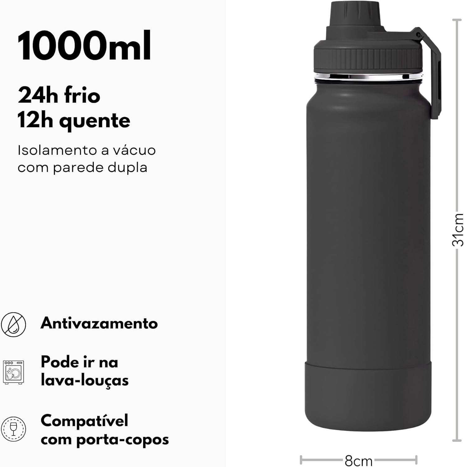 Garrafa Térmica 1000 ml Jinping 3