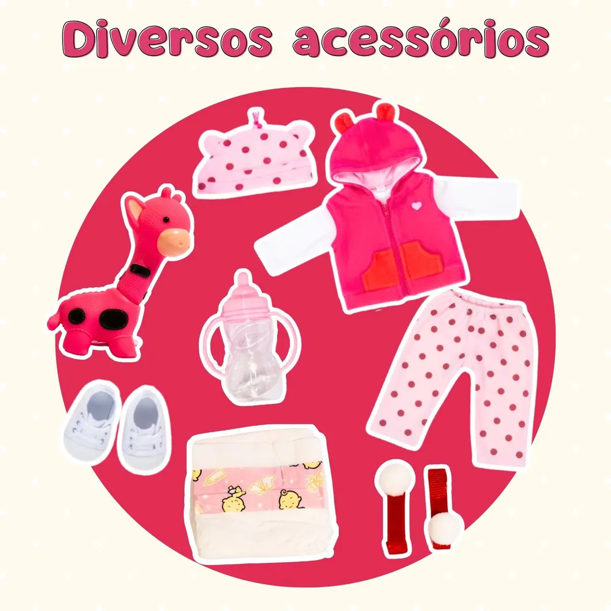 Boneca Bebê Reborn Menina Realista Silicone Atentu 3