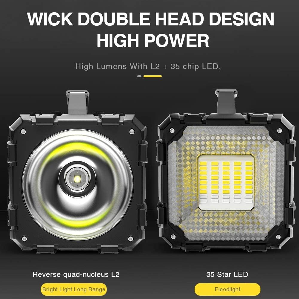 Lanterna Holofote de LED Recarregável 4000 lm 2