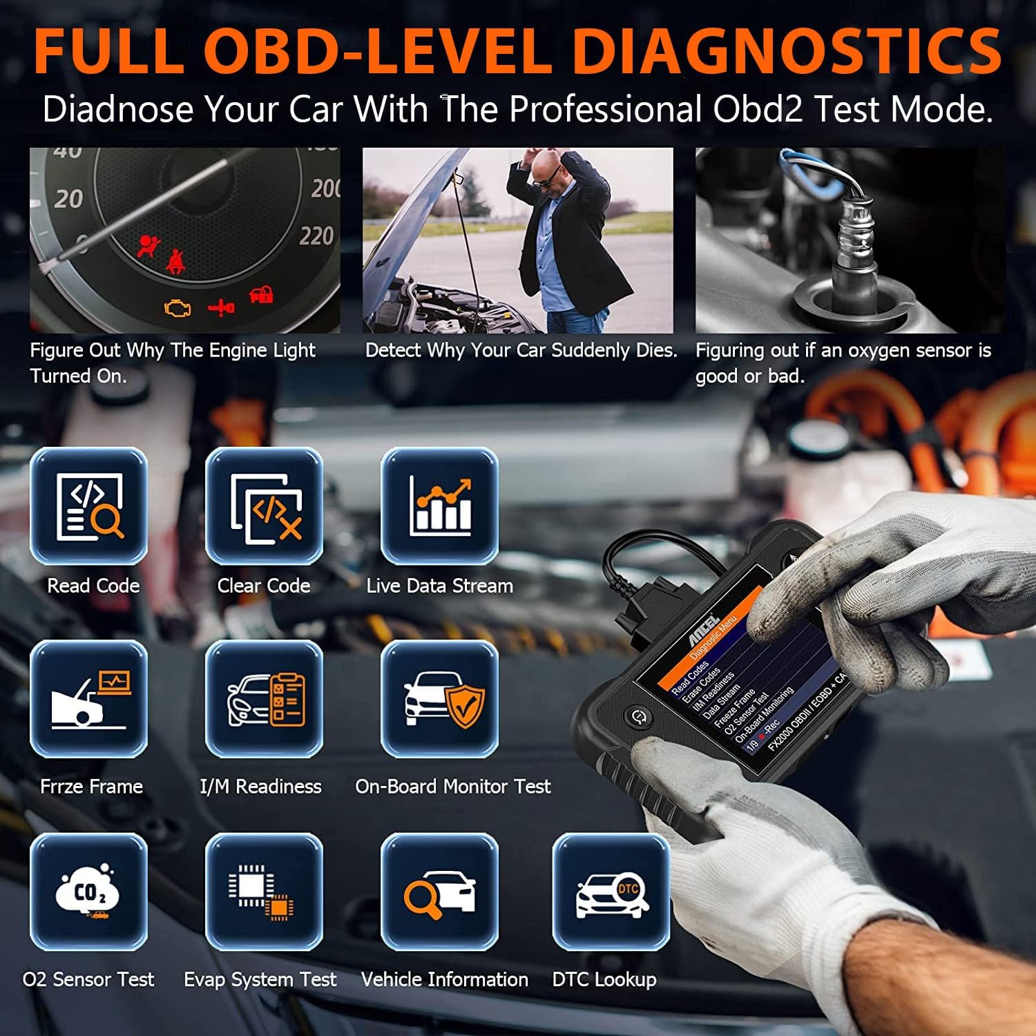 AnCEL FX2000 Vehicle OBD2 5