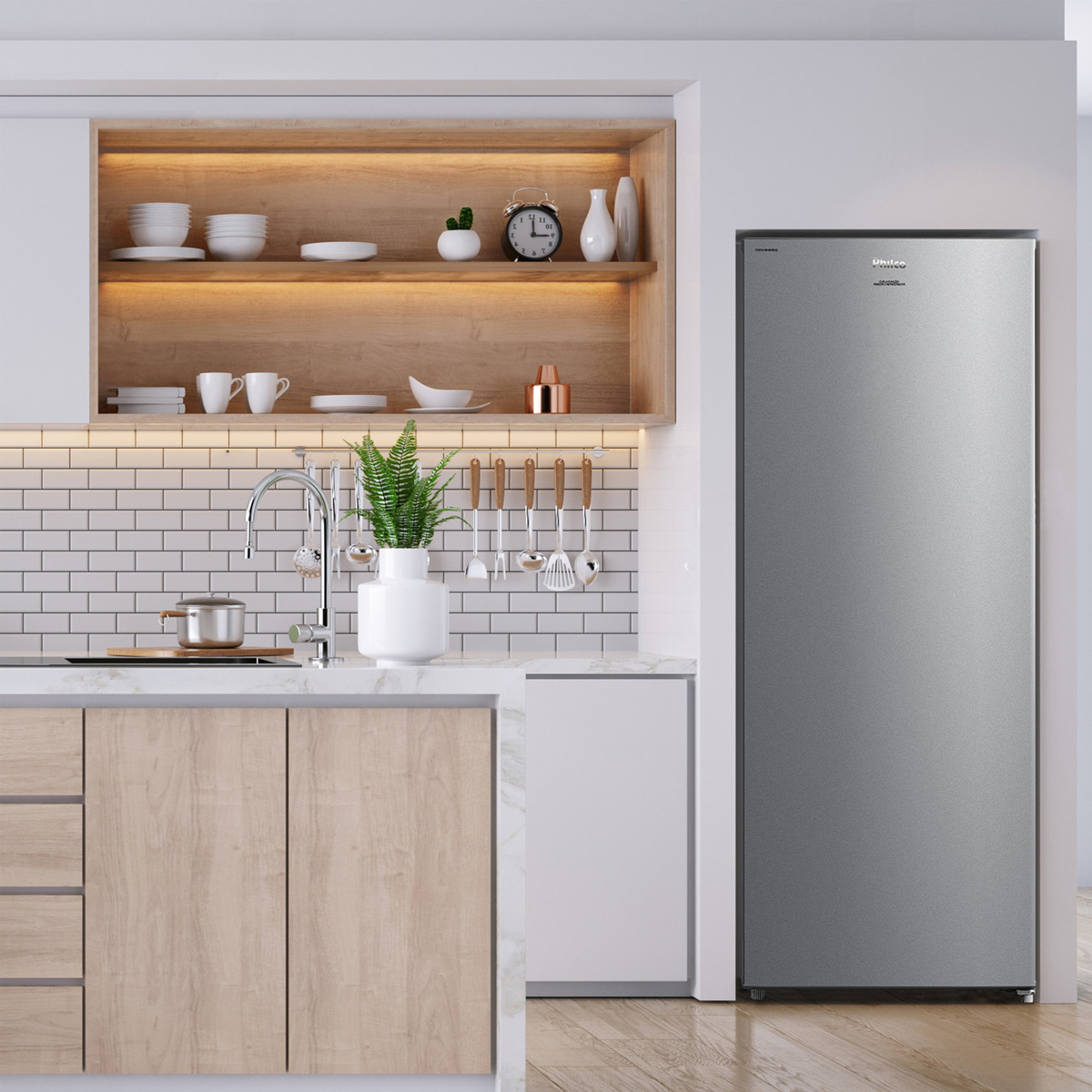 Freezer Refrigerador Vertical Inox Premium 201 L 3