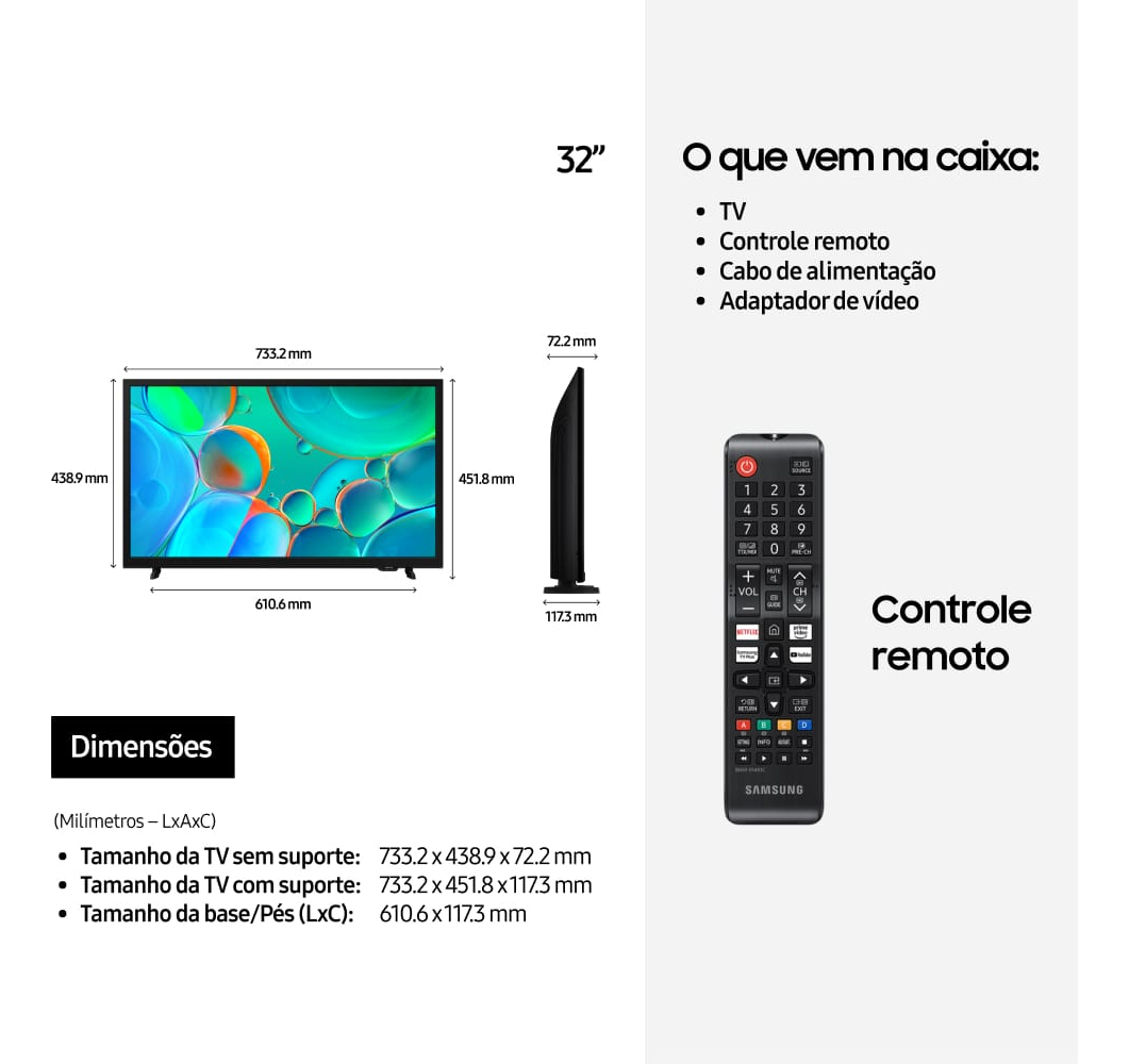 Smart TV 32 Polegadas HD H5000F 2025 4