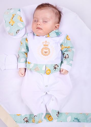 Saída de Maternidade Menino João Savana Safari 4 Peças 4