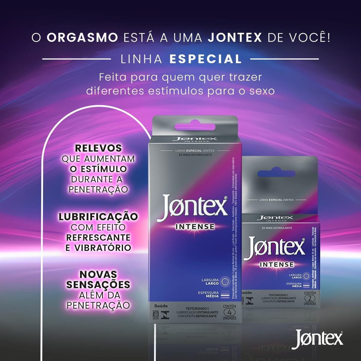 Preservativo Camisinha Jontex Intense 3