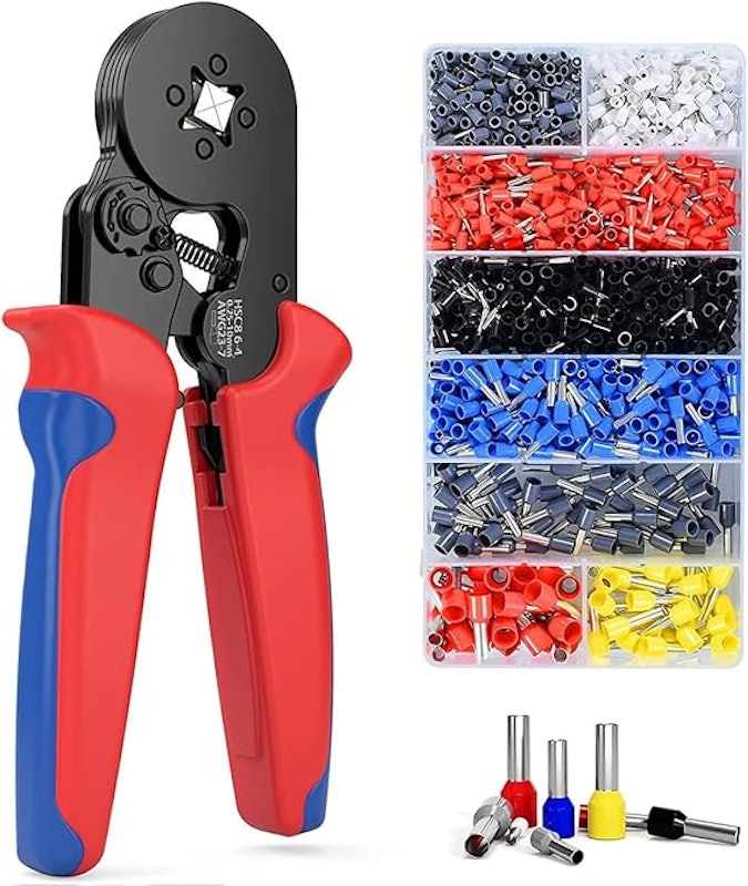 Alicate de Crimpar com Kit 1200 Terminais 1