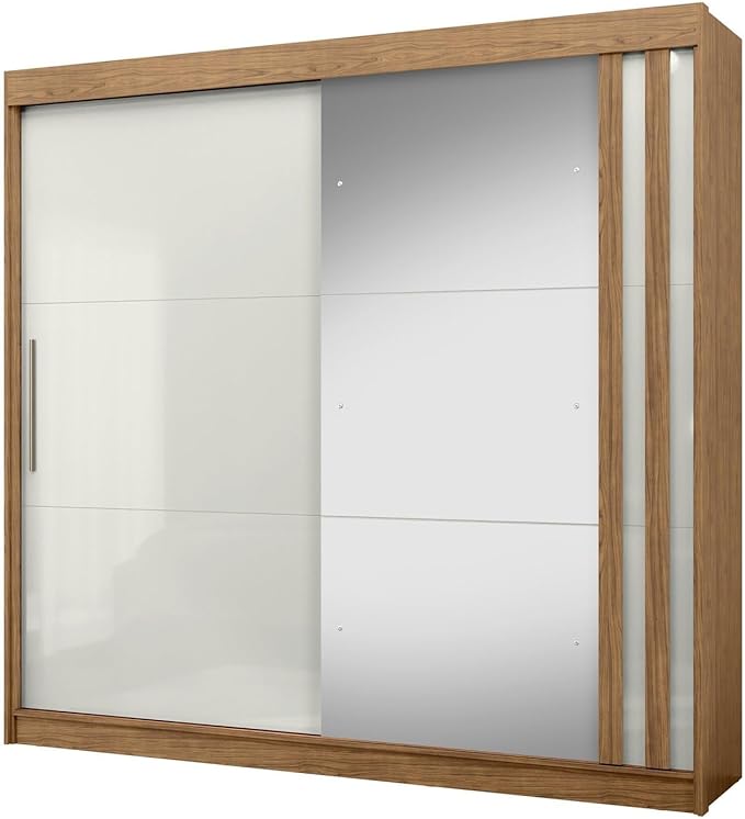 Guarda-Roupa Casal 2 Portas de Correr 4 Gavetas com Espelho Toquio  2